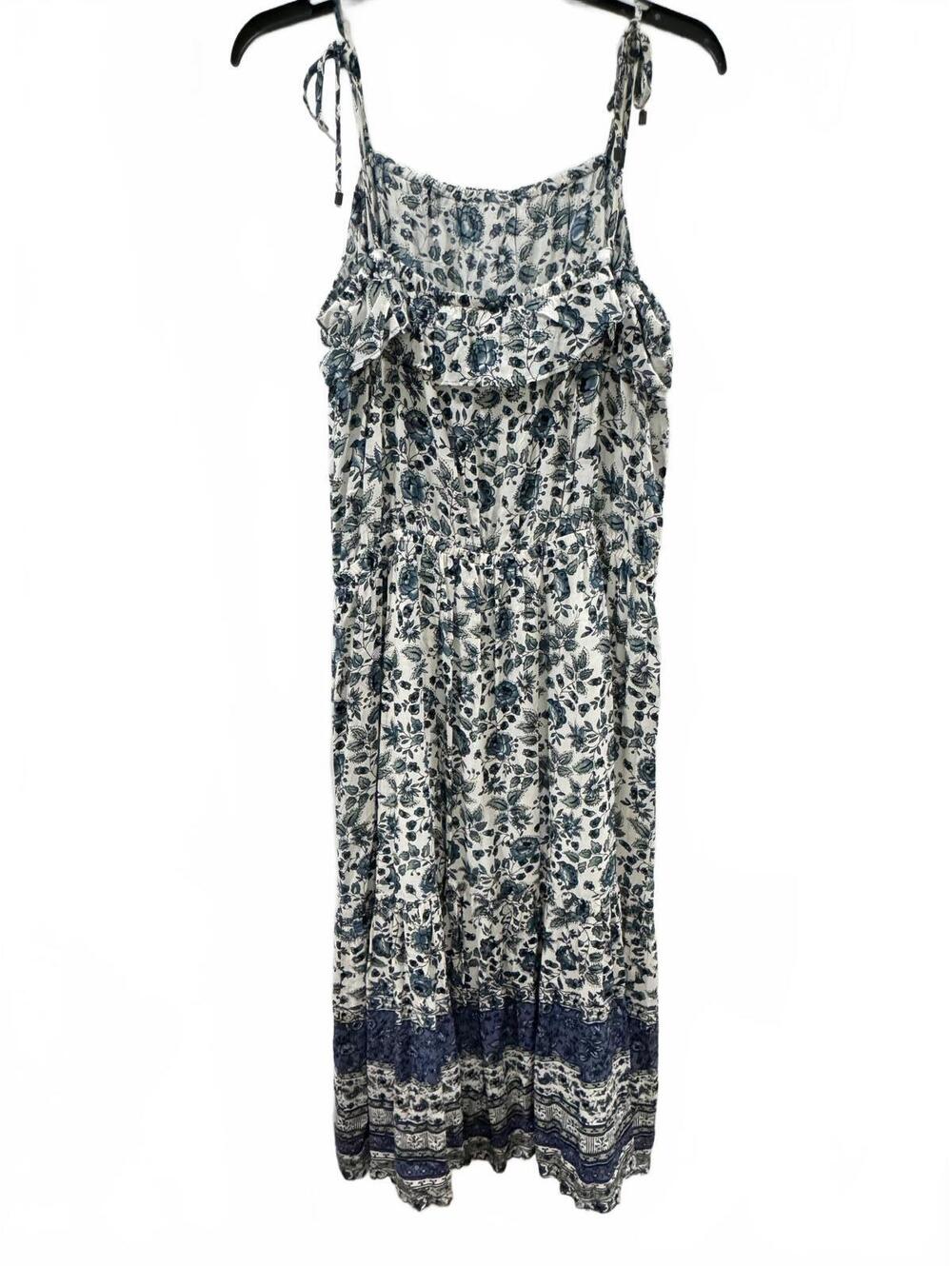 Matilda Jane Good Hart Maisie Floral Ruffle Midi Dress Large Blue White - Picture 4 of 9
